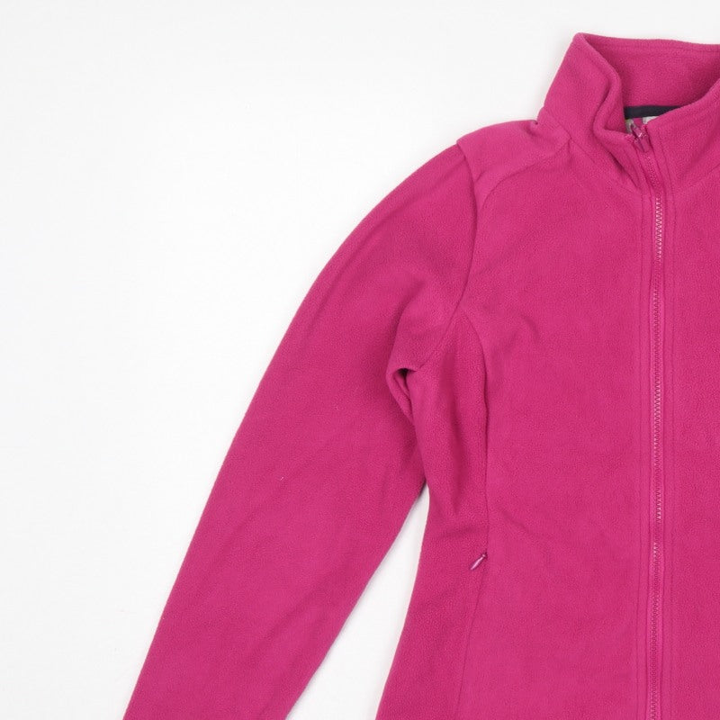 Joules Women’s Pink UK 8 Fleece Full Zip Lightweight Jacket Pockets