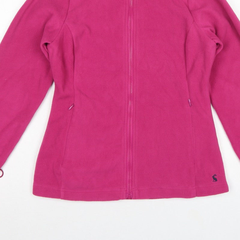 Joules Women’s Pink UK 8 Fleece Full Zip Lightweight Jacket Pockets