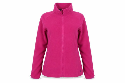 Joules Women’s Pink UK 8 Fleece Full Zip Lightweight Jacket Pockets