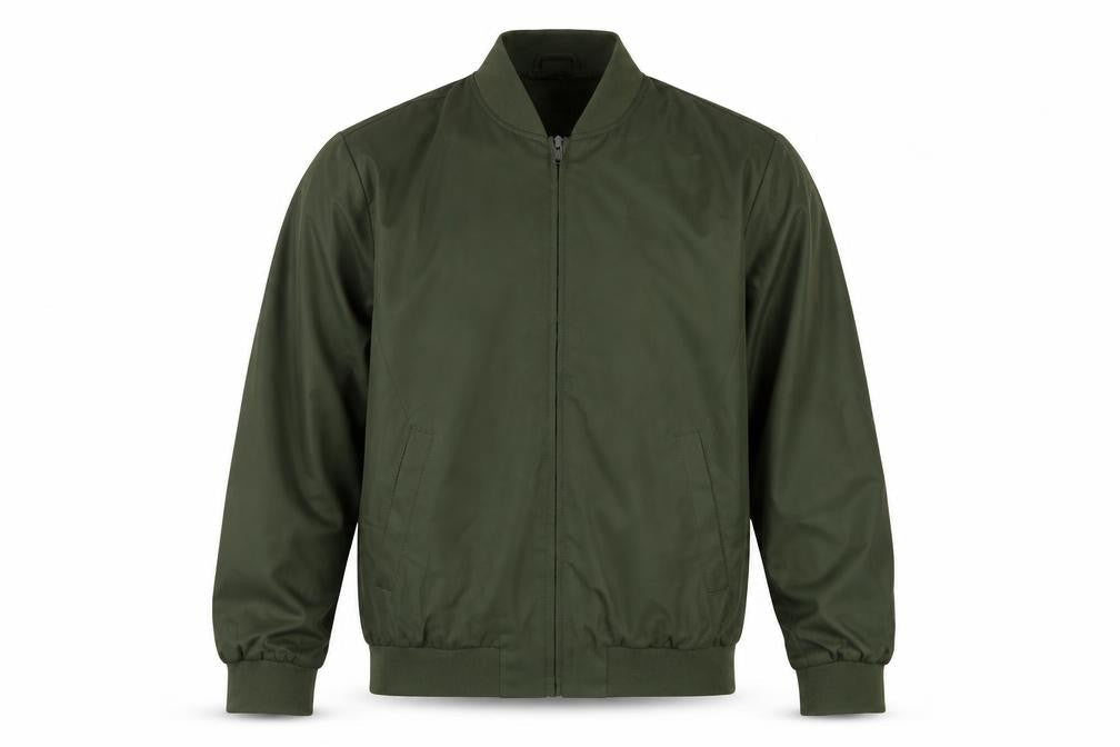 Topman Men’s Green M Bomber Jacket Full Zip Lined
