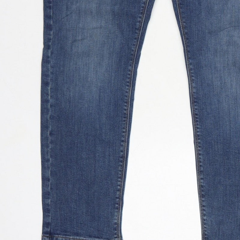 Additional view of M&S Men’s Blue 32W 29L Slim Fit Tapered 5-Pocket Jeans