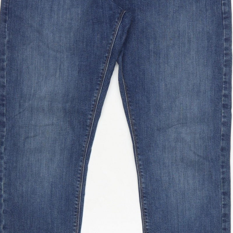 Additional view of M&S Men’s Blue 32W 29L Slim Fit Tapered 5-Pocket Jeans