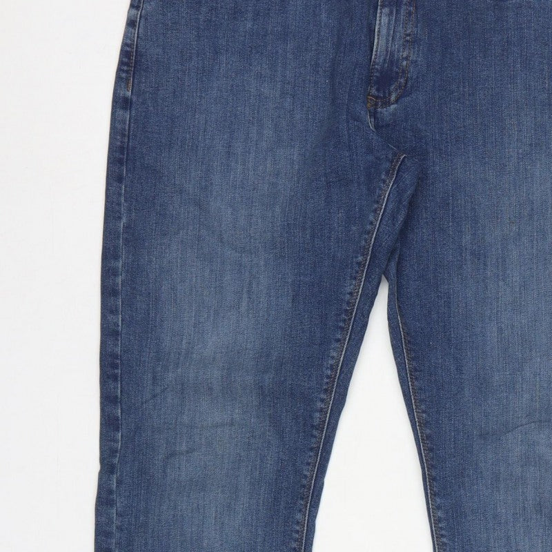 Additional view of M&S Men’s Blue 32W 29L Slim Fit Tapered 5-Pocket Jeans