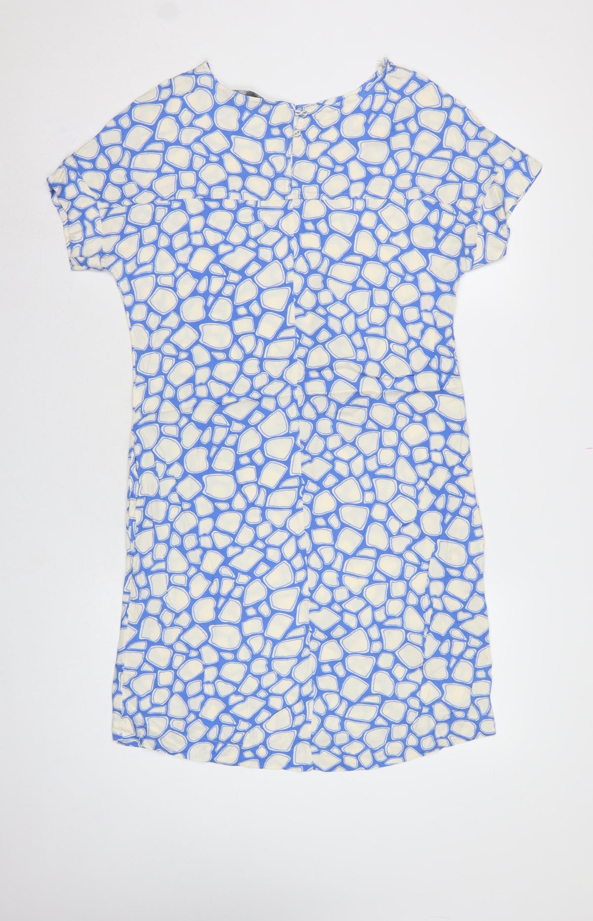 Marks & Spencer Women Blue Geometric UK 8 Shift Mini Dress