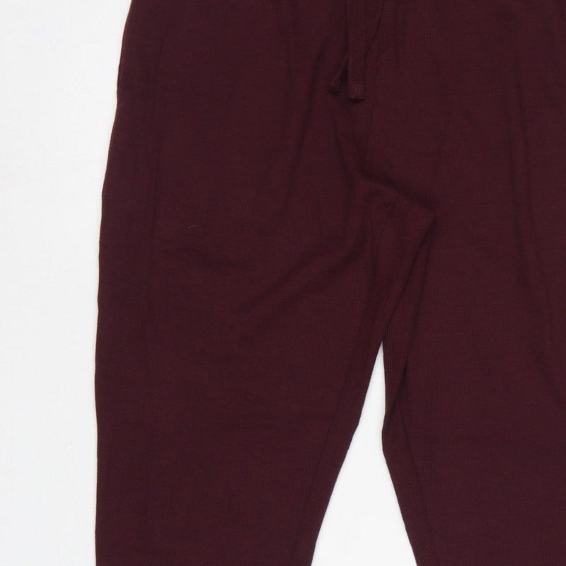Additional view of Marks and Spencer Men’s Burgundy L Knit Drawstring Lounge Pants