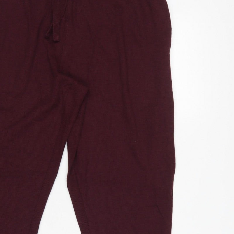 Additional view of Marks and Spencer Men’s Burgundy L Knit Drawstring Lounge Pants