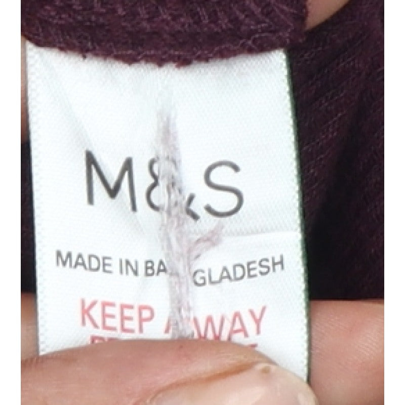 Additional view of Marks and Spencer Men’s Burgundy L Knit Drawstring Lounge Pants