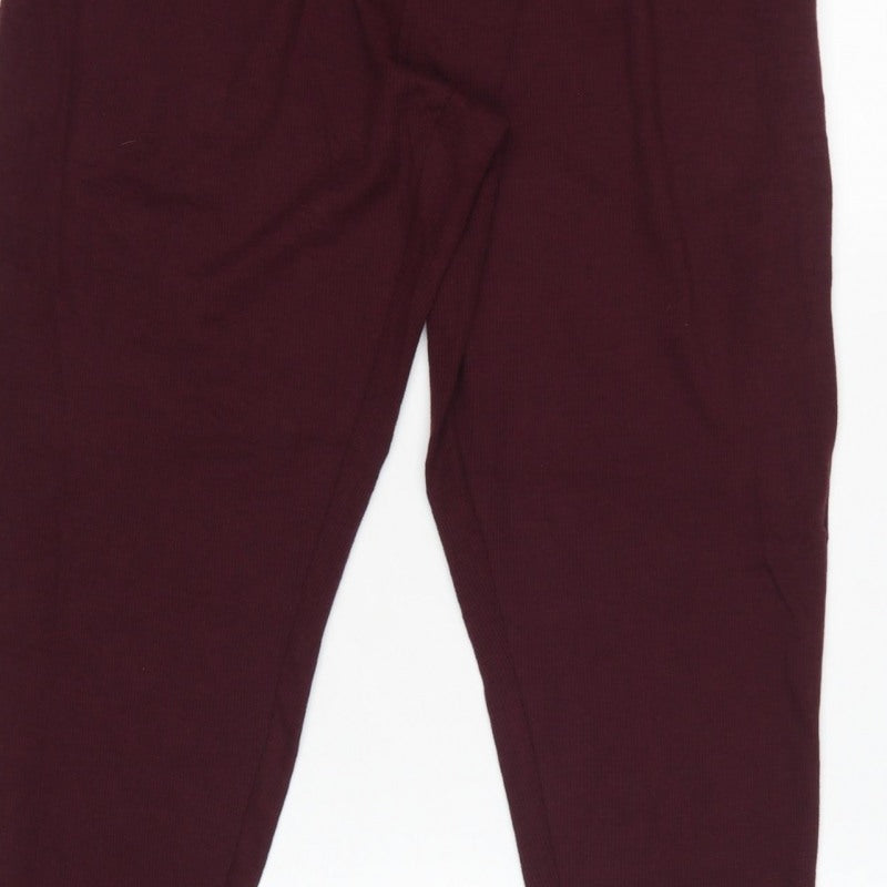 Additional view of Marks and Spencer Men’s Burgundy L Knit Drawstring Lounge Pants