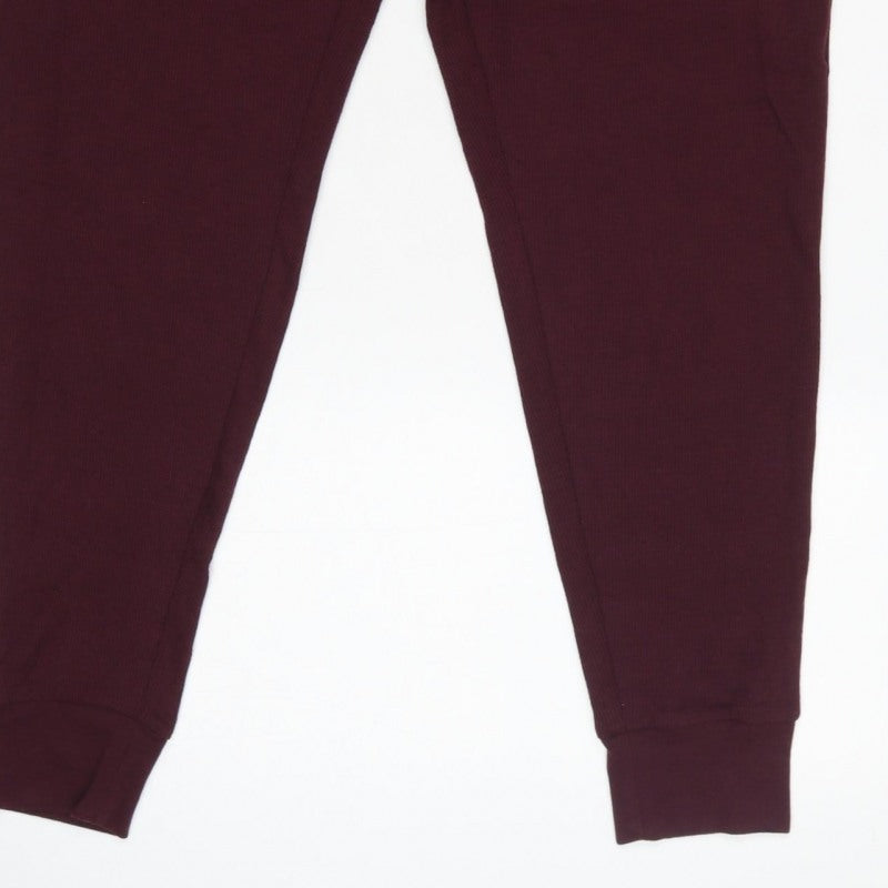 Additional view of Marks and Spencer Men’s Burgundy L Knit Drawstring Lounge Pants