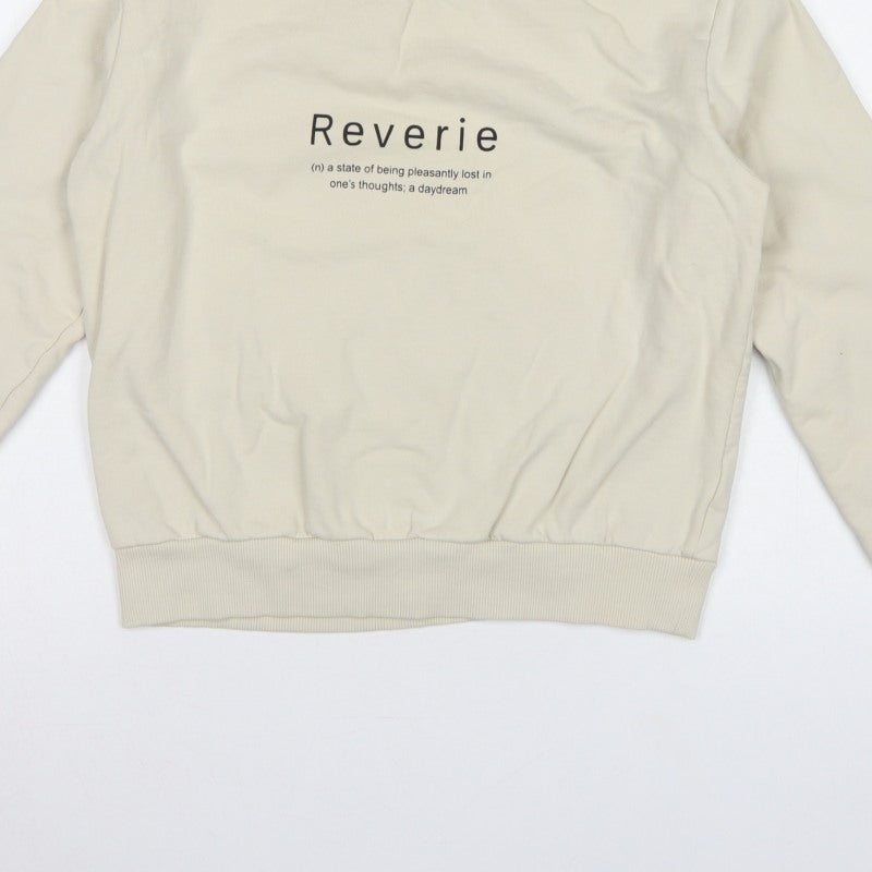NA-KD Reborn Women’s Ivory M Reverie Graphic Cotton Sweatshirt