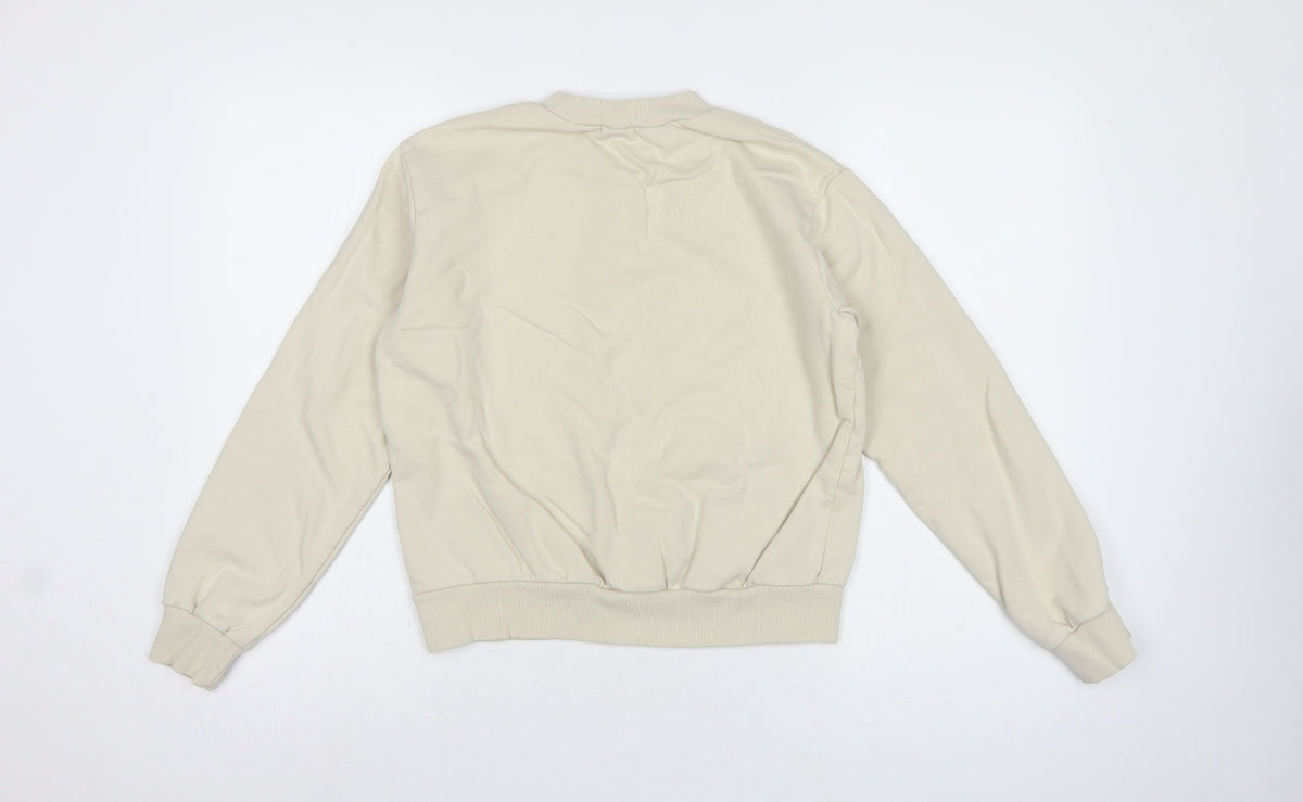 NA-KD Reborn Women’s Ivory M Reverie Graphic Cotton Sweatshirt