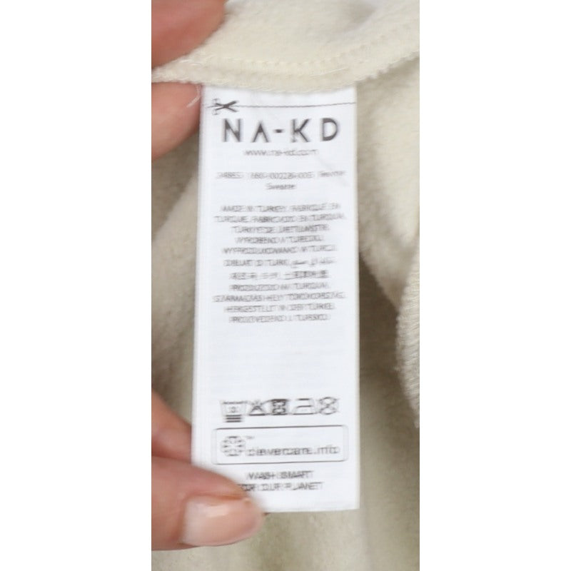 NA-KD Reborn Women’s Ivory M Reverie Graphic Cotton Sweatshirt