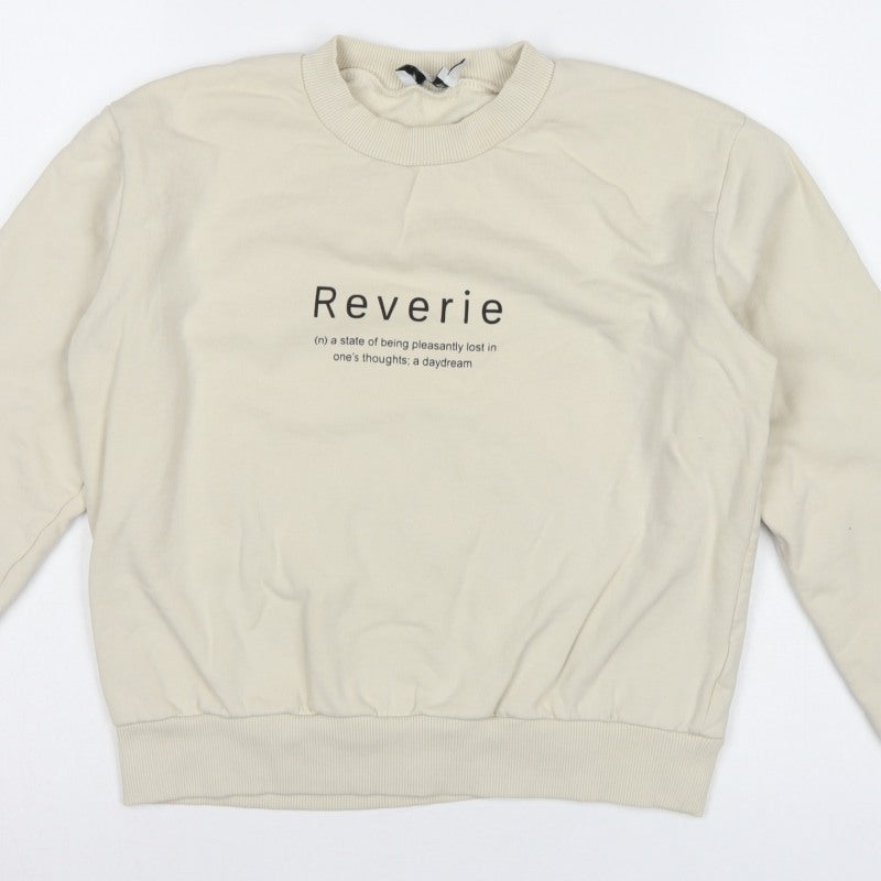NA-KD Reborn Women’s Ivory M Reverie Graphic Cotton Sweatshirt