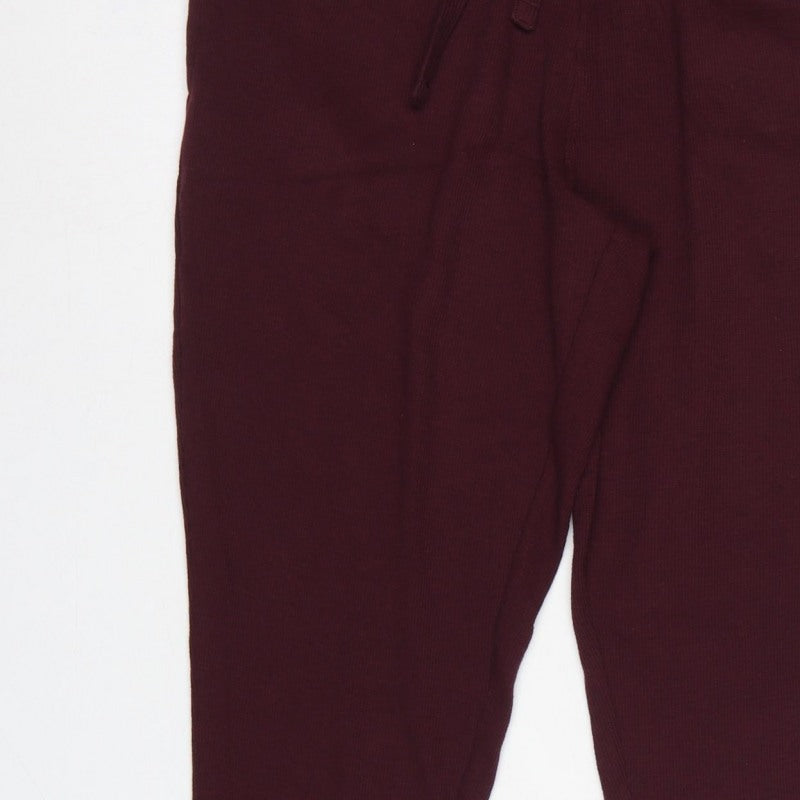 Marks and Spencer Men’s Purple L Viscose Jersey Drawstring Lounge Pants