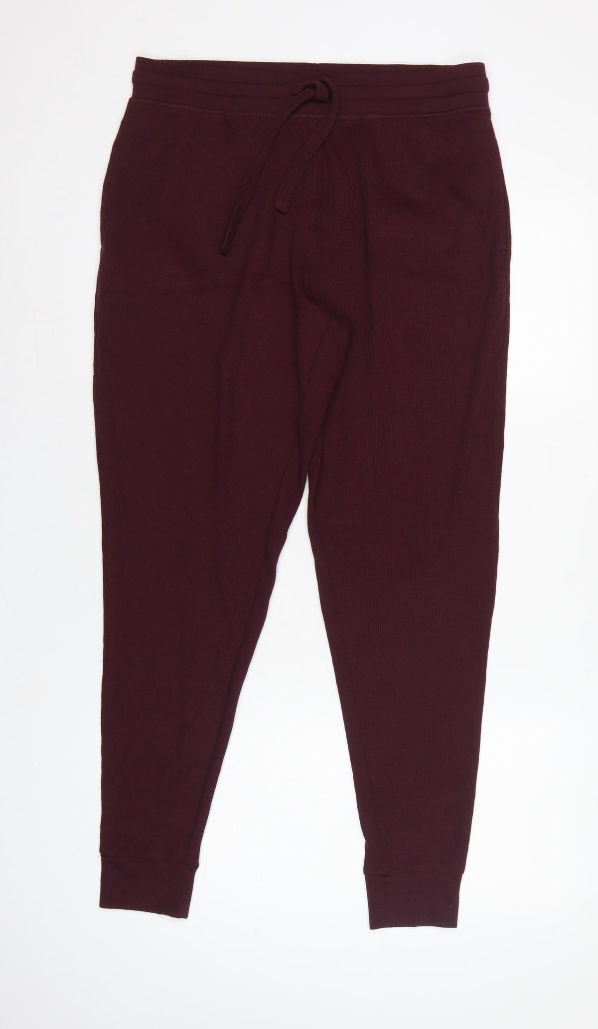 Marks and Spencer Men’s Purple L Viscose Jersey Drawstring Lounge Pants