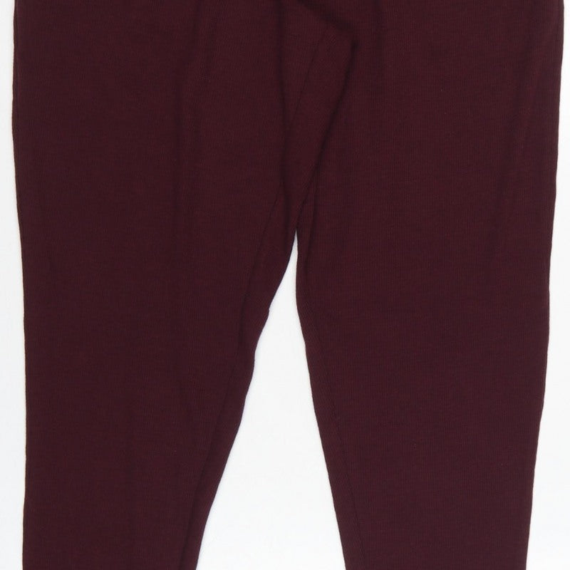 Marks and Spencer Men’s Purple L Viscose Jersey Drawstring Lounge Pants