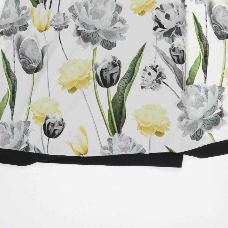 Ted Baker Women Multicoloured Floral One Shoulder A-Line Dress UK 10