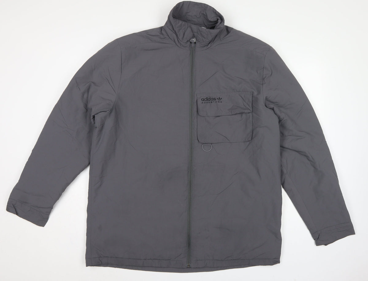 Adidas Men’s Grey XL Adventure Insulated Full Zip Outdoor Jacket
