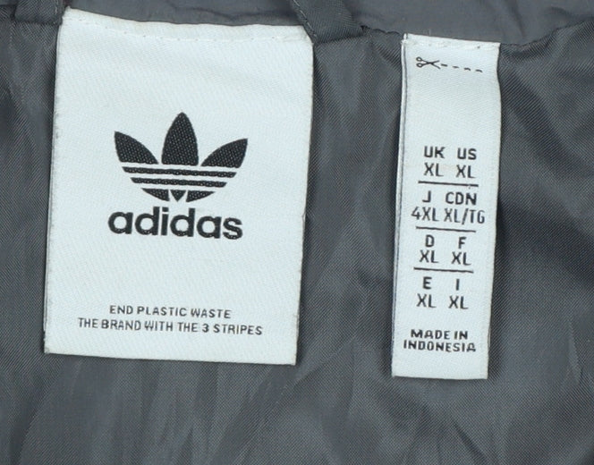 Adidas Men’s Grey XL Adventure Insulated Full Zip Outdoor Jacket