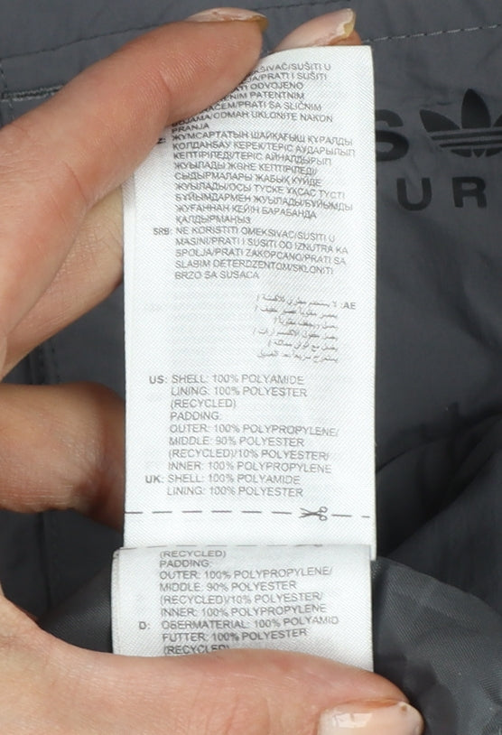 Adidas Men’s Grey XL Adventure Insulated Full Zip Outdoor Jacket