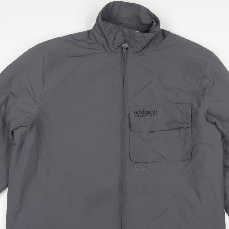 Adidas Men’s Grey XL Adventure Insulated Full Zip Outdoor Jacket