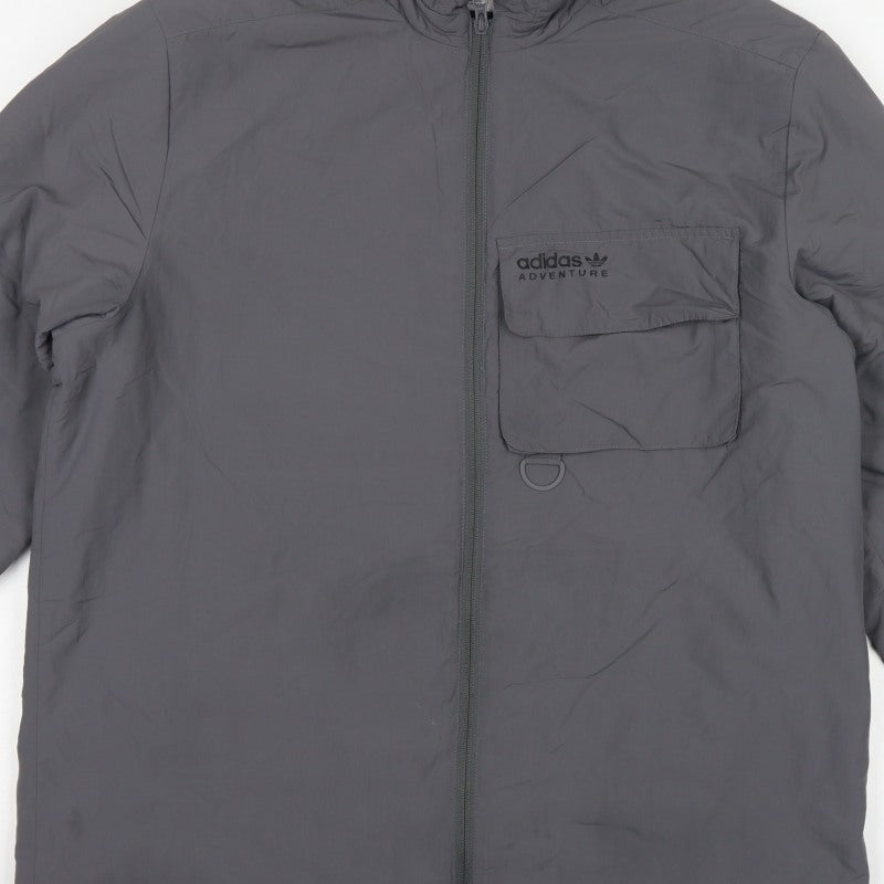 Adidas Men’s Grey XL Adventure Insulated Full Zip Outdoor Jacket
