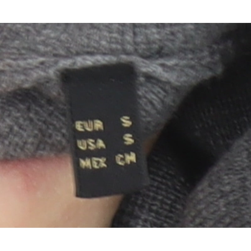 Massimo Dutti Men Grey S Full Zip Cotton High Neck Knit Jumper