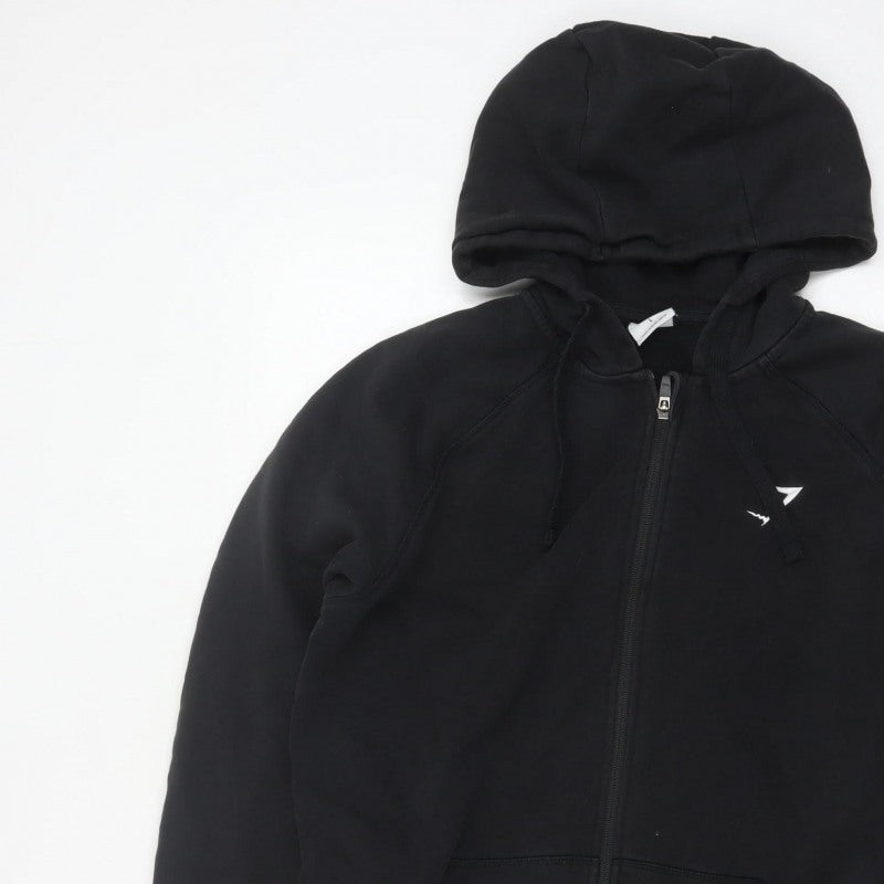 Gymshark Men's Black L Full Zip Hooded Fleece Logo Hoodie