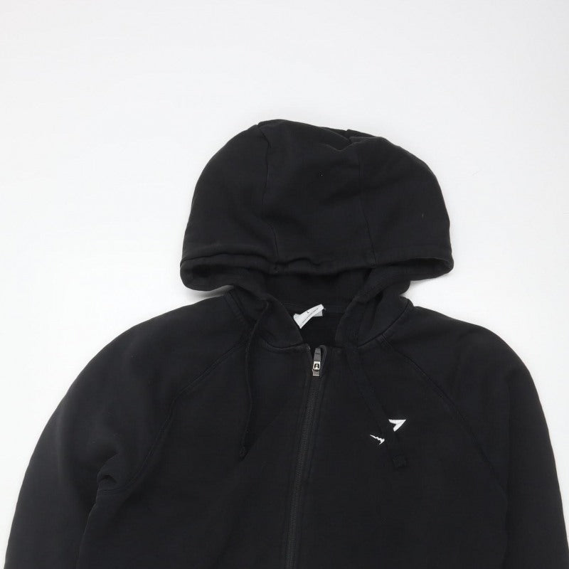 Gymshark Men's Black L Full Zip Hooded Fleece Logo Hoodie