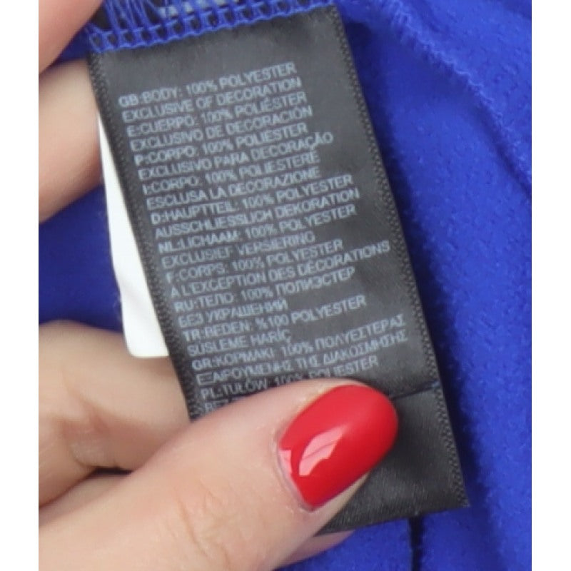 The North Face Men’s Blue Black M Fleece Snap Henley Sweatshirt