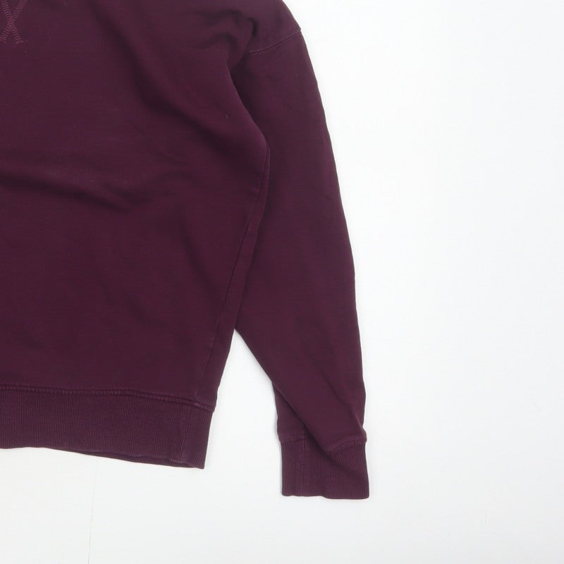 Next Women’s Purple UK 10 Cotton Crew Neck Pullover Sweatshirt