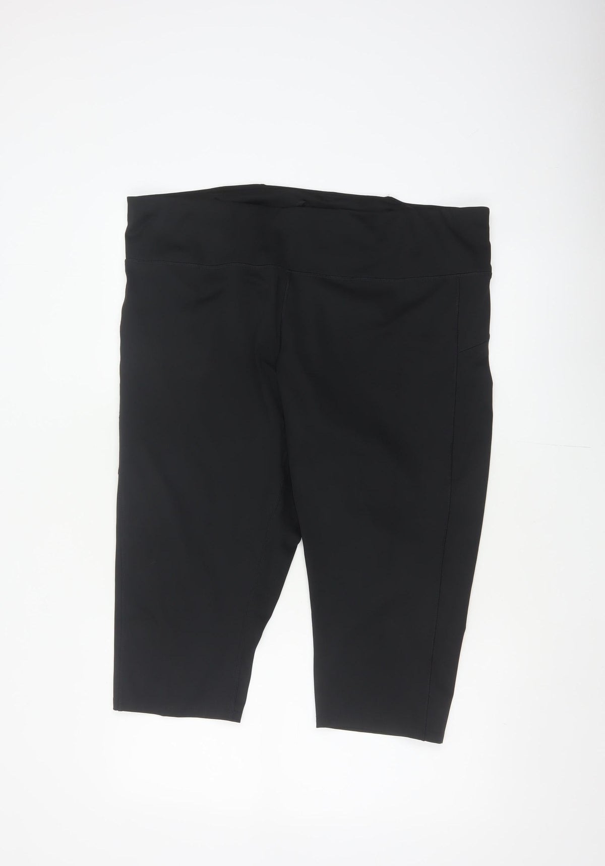 Goodmove Women’s Black Size 22 Compression Activewear Capri Shorts Pockets
