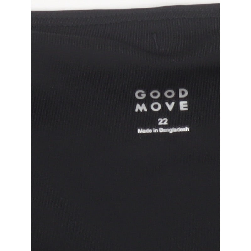 Goodmove Women’s Black Size 22 Compression Activewear Capri Shorts Pockets