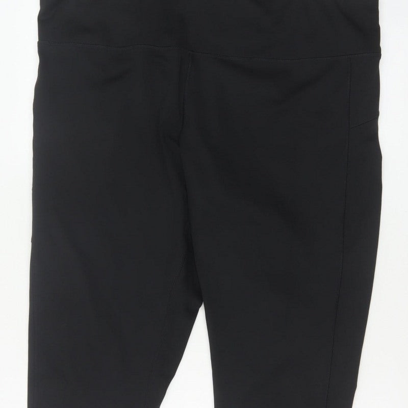 Goodmove Women’s Black Size 22 Compression Activewear Capri Shorts Pockets