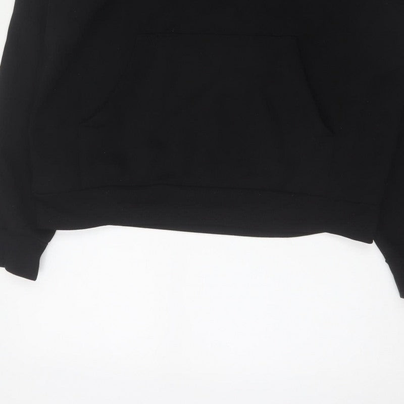 McKenzie Men’s Black S Pullover Hoodie Logo Drawstring Pocket