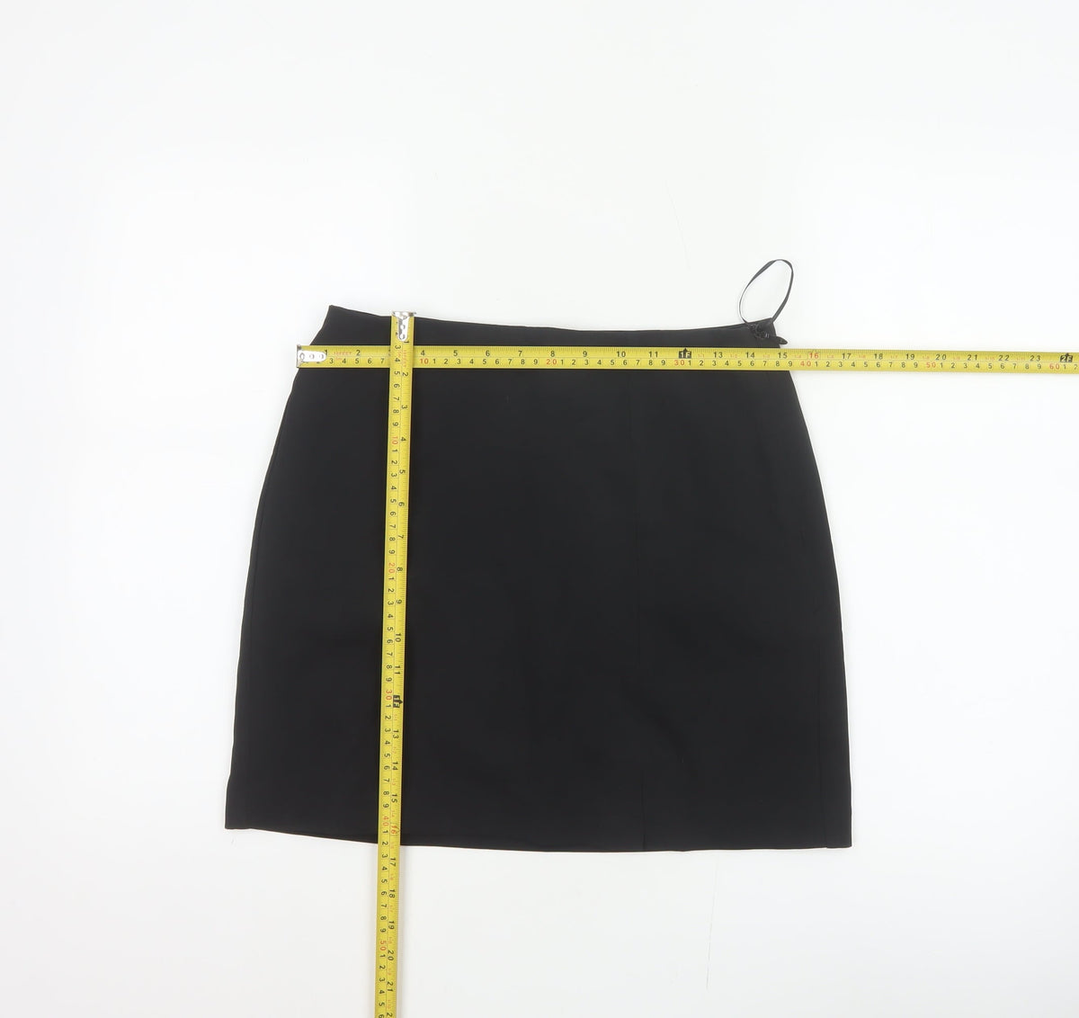 New Look Women Black UK 10 Knee Length Pencil Skirt Lined Stretch