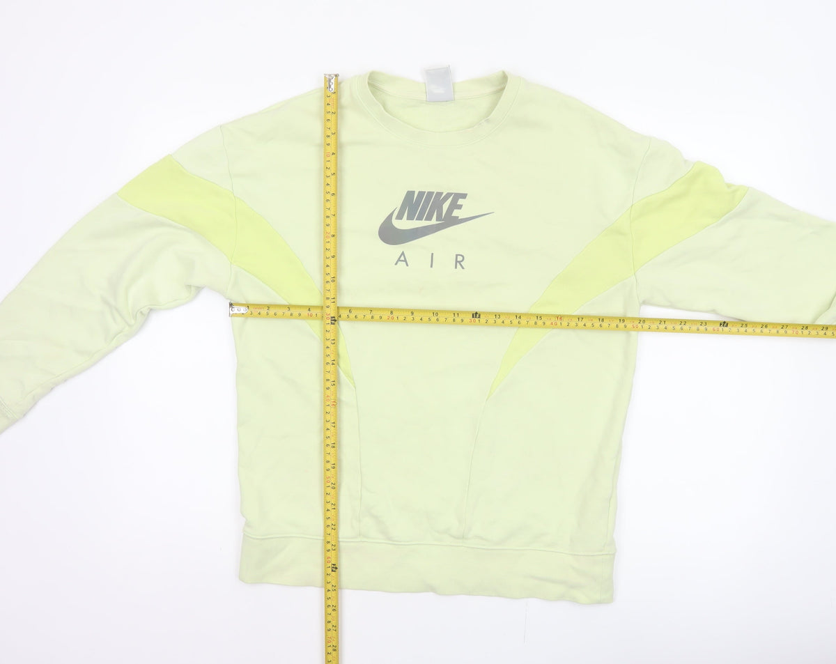 Nike Boys Yellow XL Nike Air Colourblock Crew Neck Sweatshirt