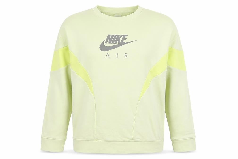 Nike Boys Yellow XL Nike Air Colourblock Crew Neck Sweatshirt