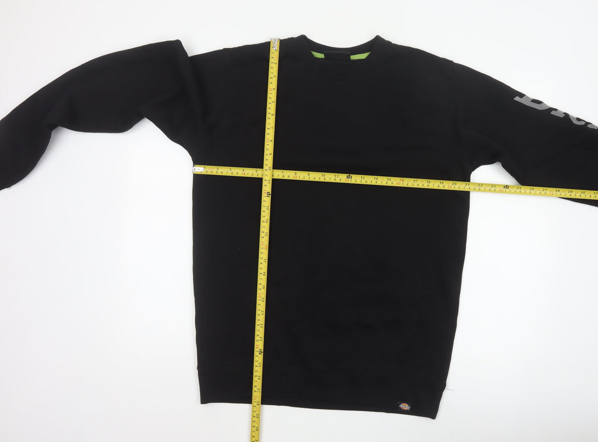 Dickies Men’s Black M Pullover Crew Neck Logo Graphic Sweatshirt