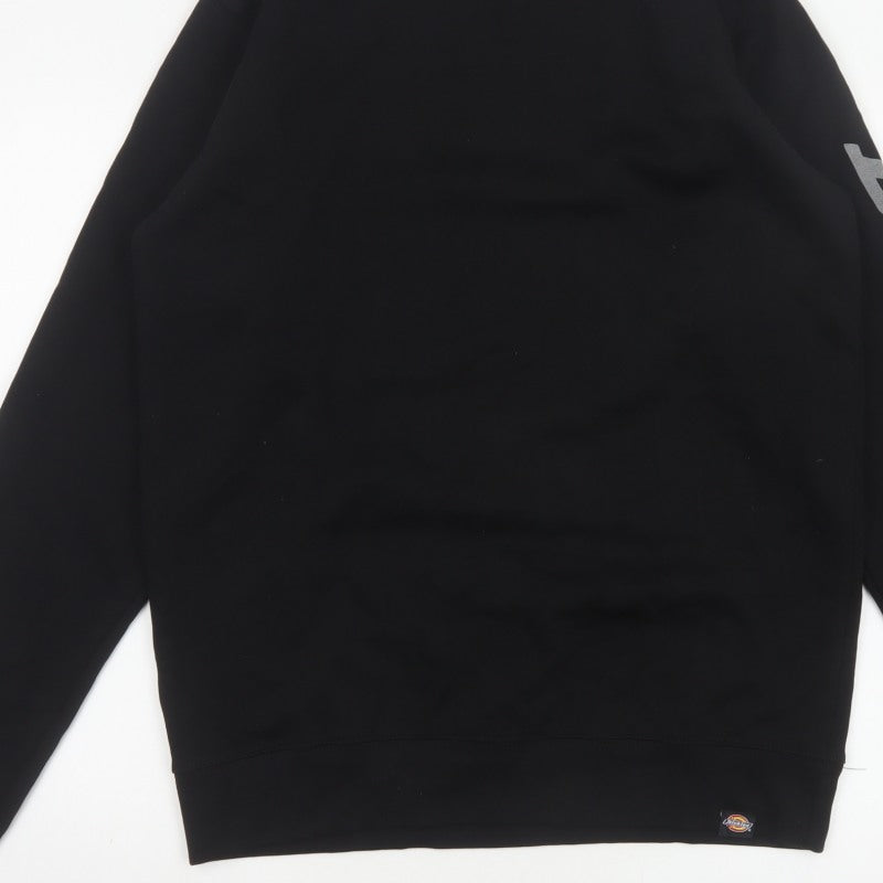 Dickies Men’s Black M Pullover Crew Neck Logo Graphic Sweatshirt