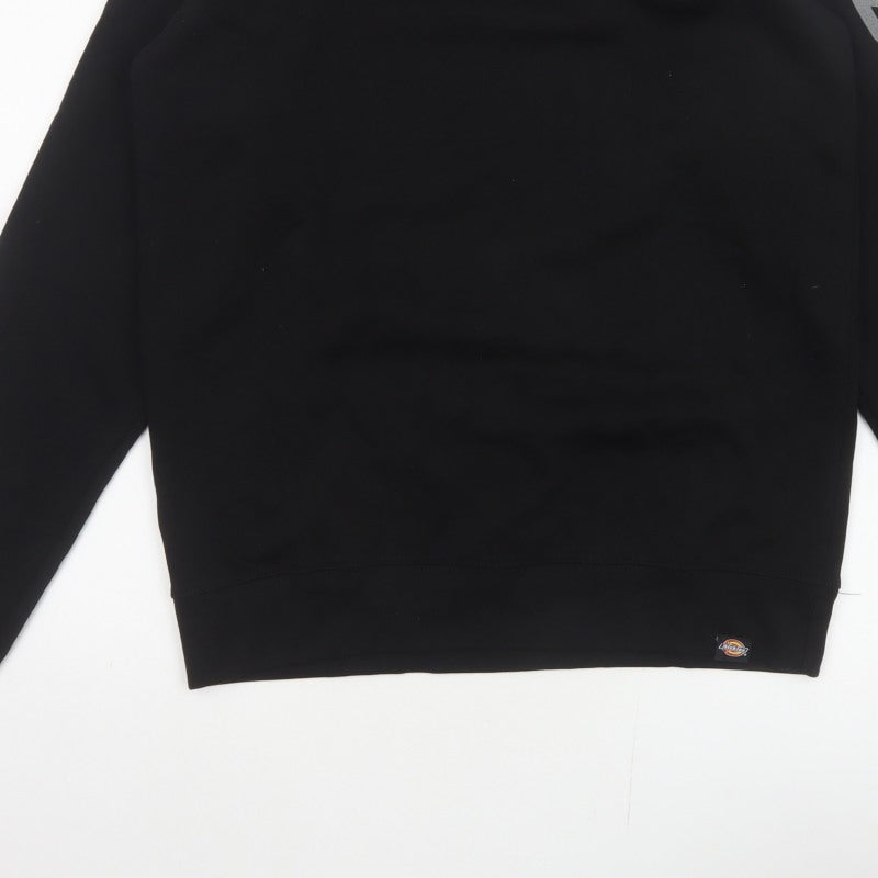 Dickies Men’s Black M Pullover Crew Neck Logo Graphic Sweatshirt
