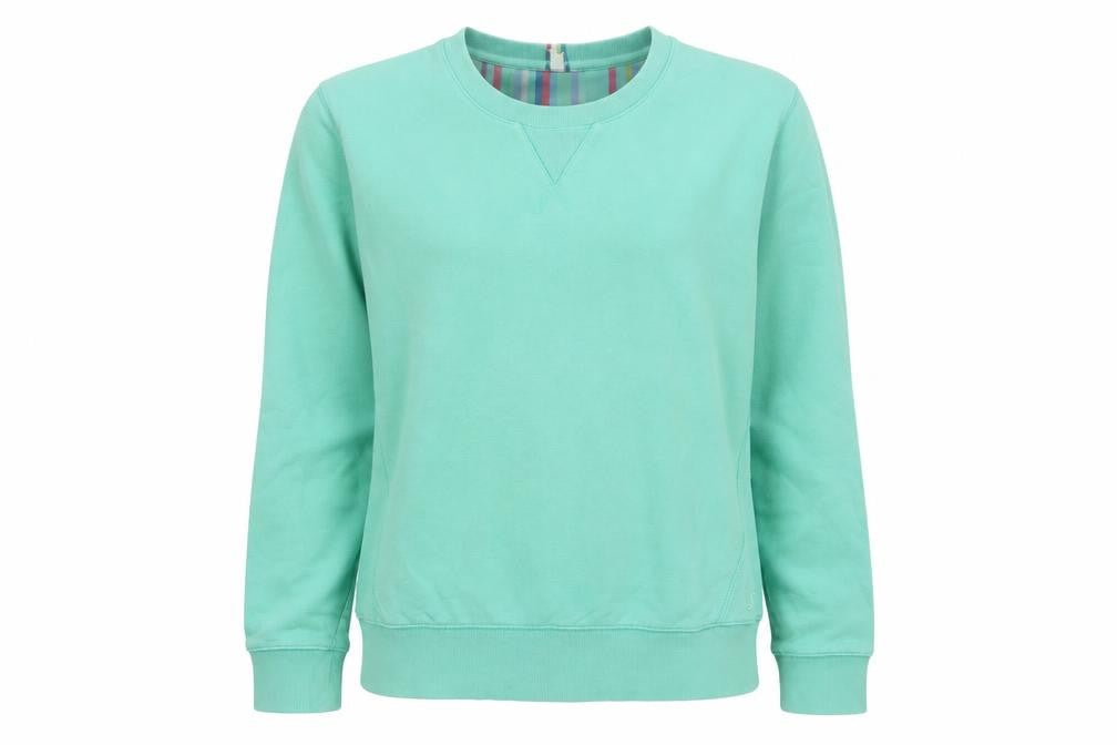 Joules Women Green UK 10 Pullover Crew Neck Cotton Sweatshirt