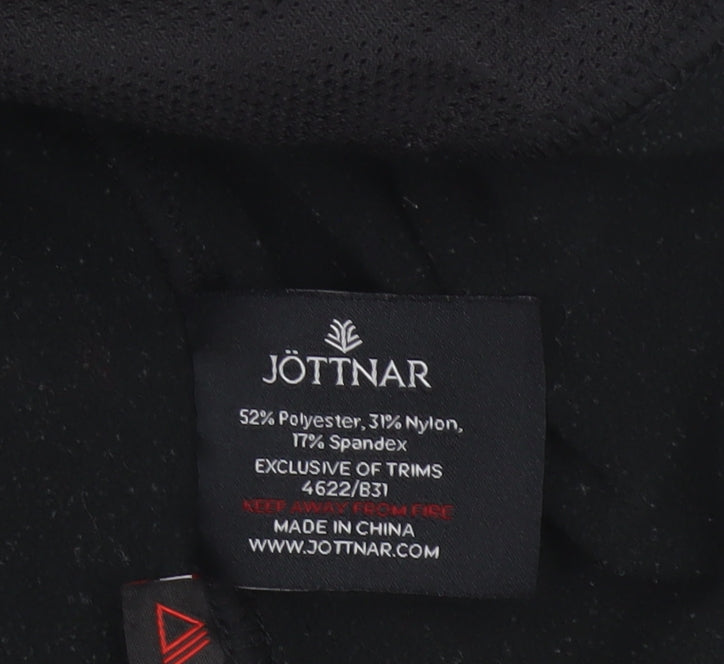 Jottnar Men’s Black M Full Zip Hooded Stretch Fleece Hoodie