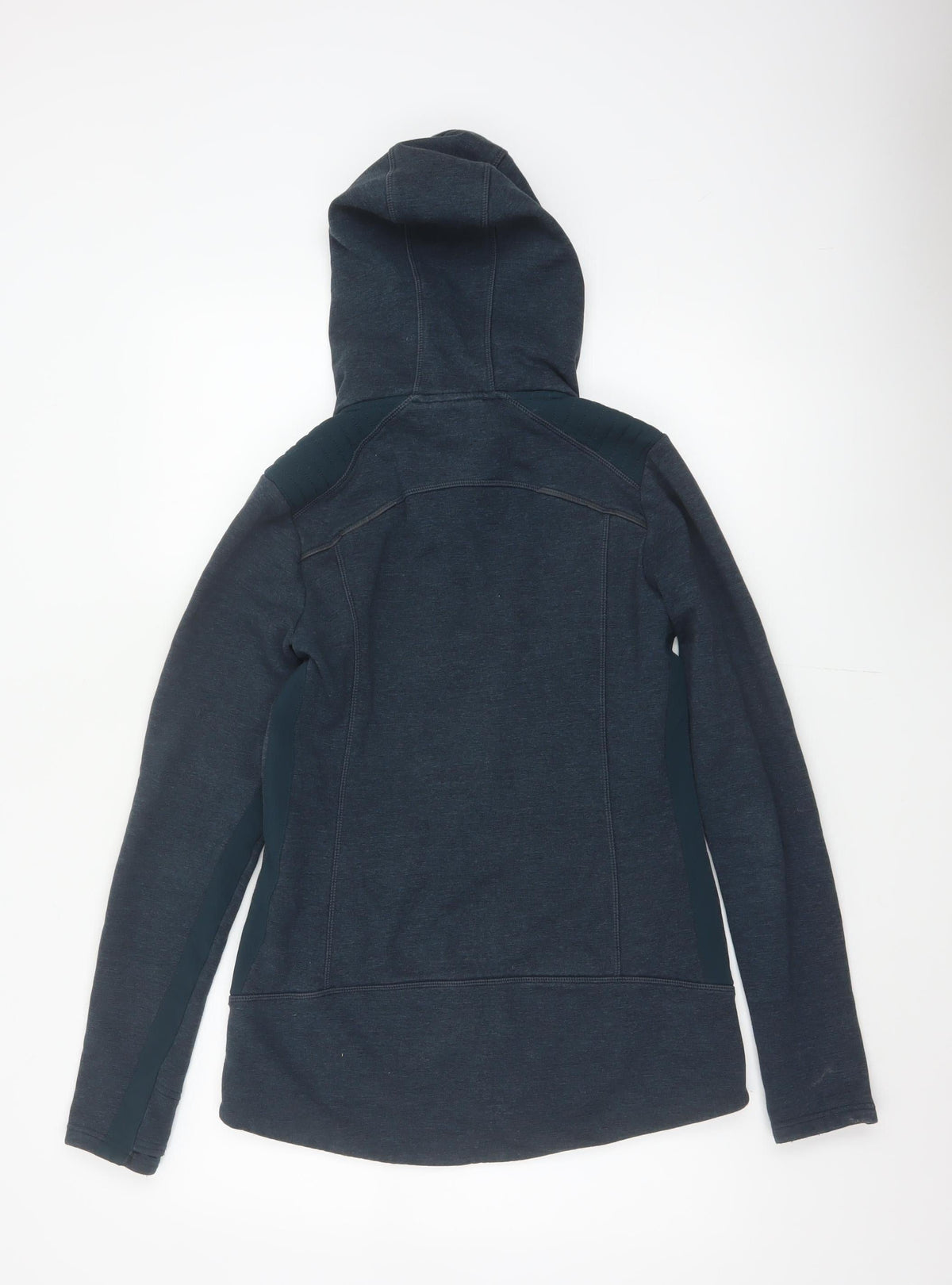Athleta Women’s Blue S Full Zip Hooded Fleece Sweatshirt Zip Pockets