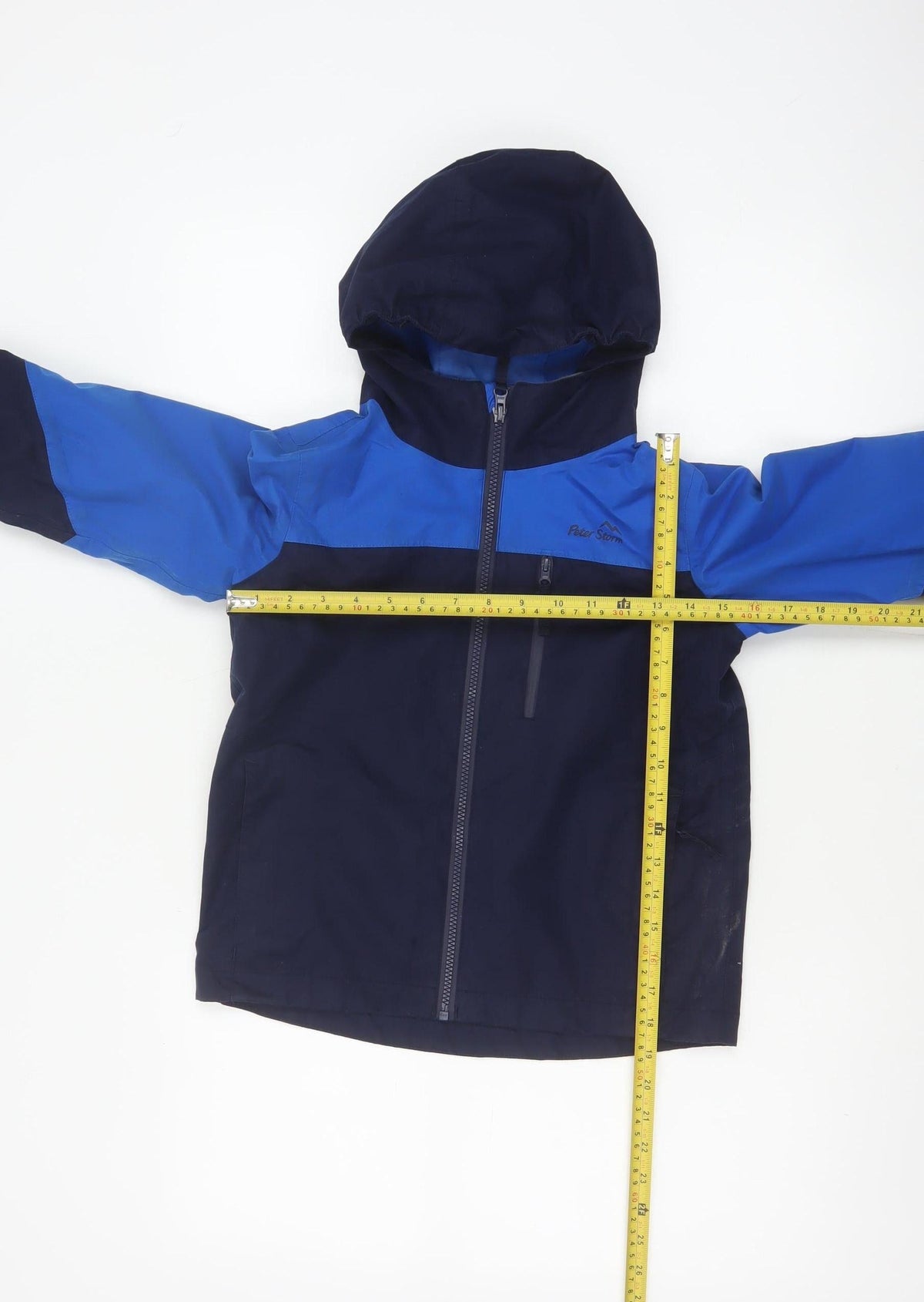 Peter Storm Boys Blue 7-8 Years Ski Jacket Hooded Full Zip