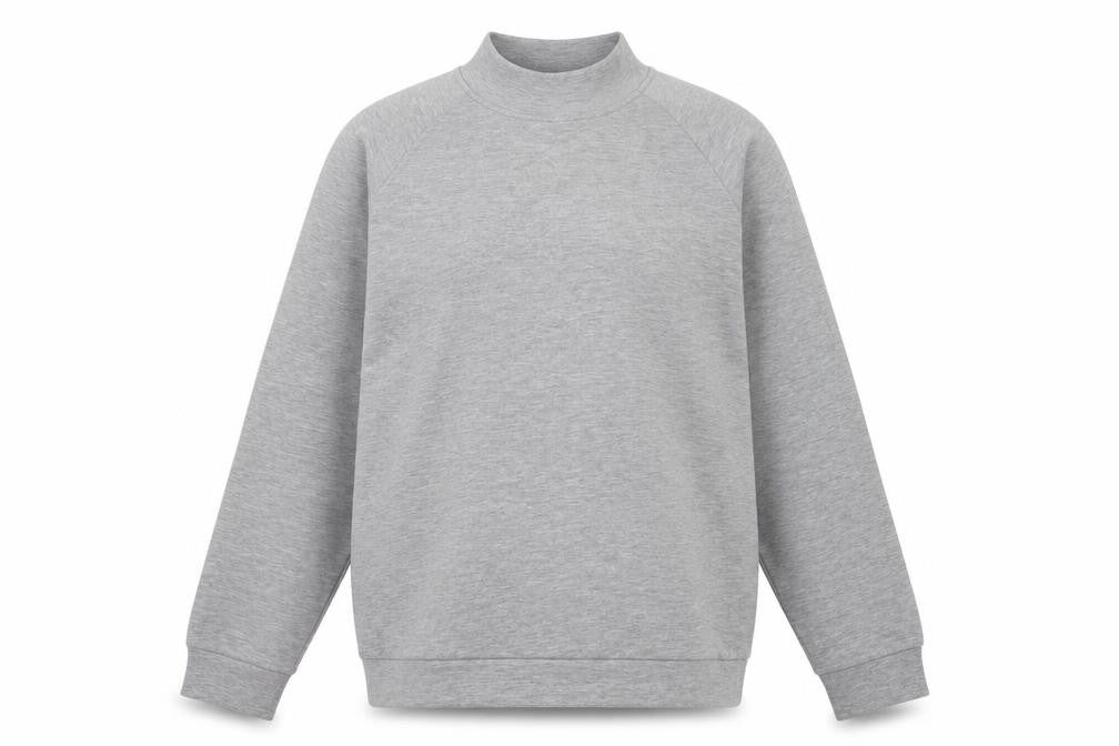 Reiss Men’s Grey M Quarter Zip High Neck Jersey Sweatshirt