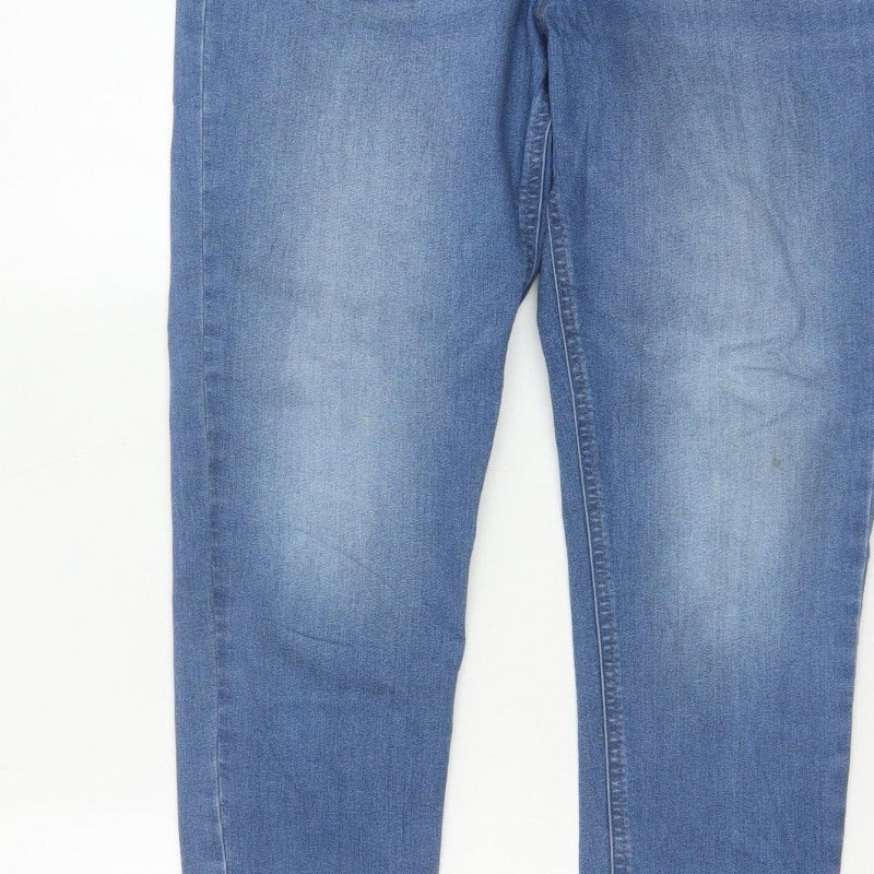 Marks & Spencer Women's Blue UK 14 Long Skinny Stretch Jegging Jeans