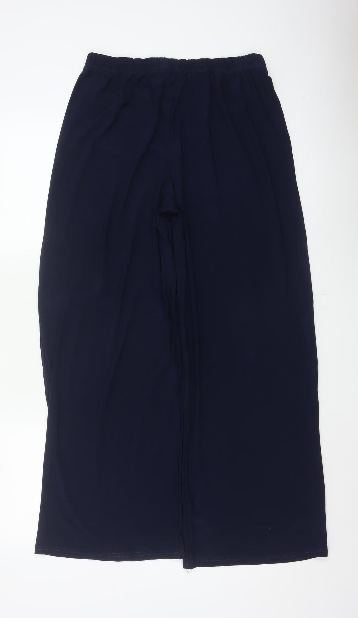 Marks and Spencer Women’s Navy Wide-Leg Trousers Size 16 Long