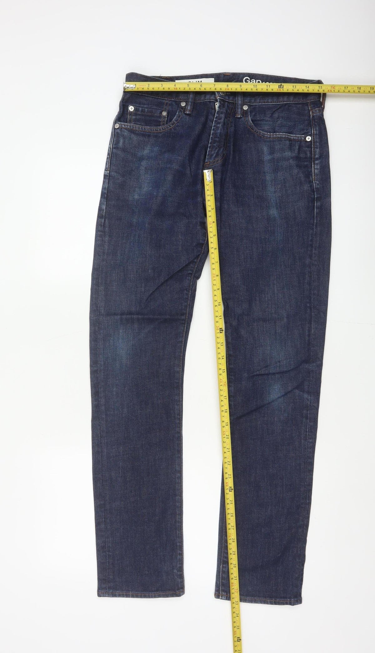 Gap 1969 Men’s Blue 28x32 Slim Straight Dark Wash Jeans