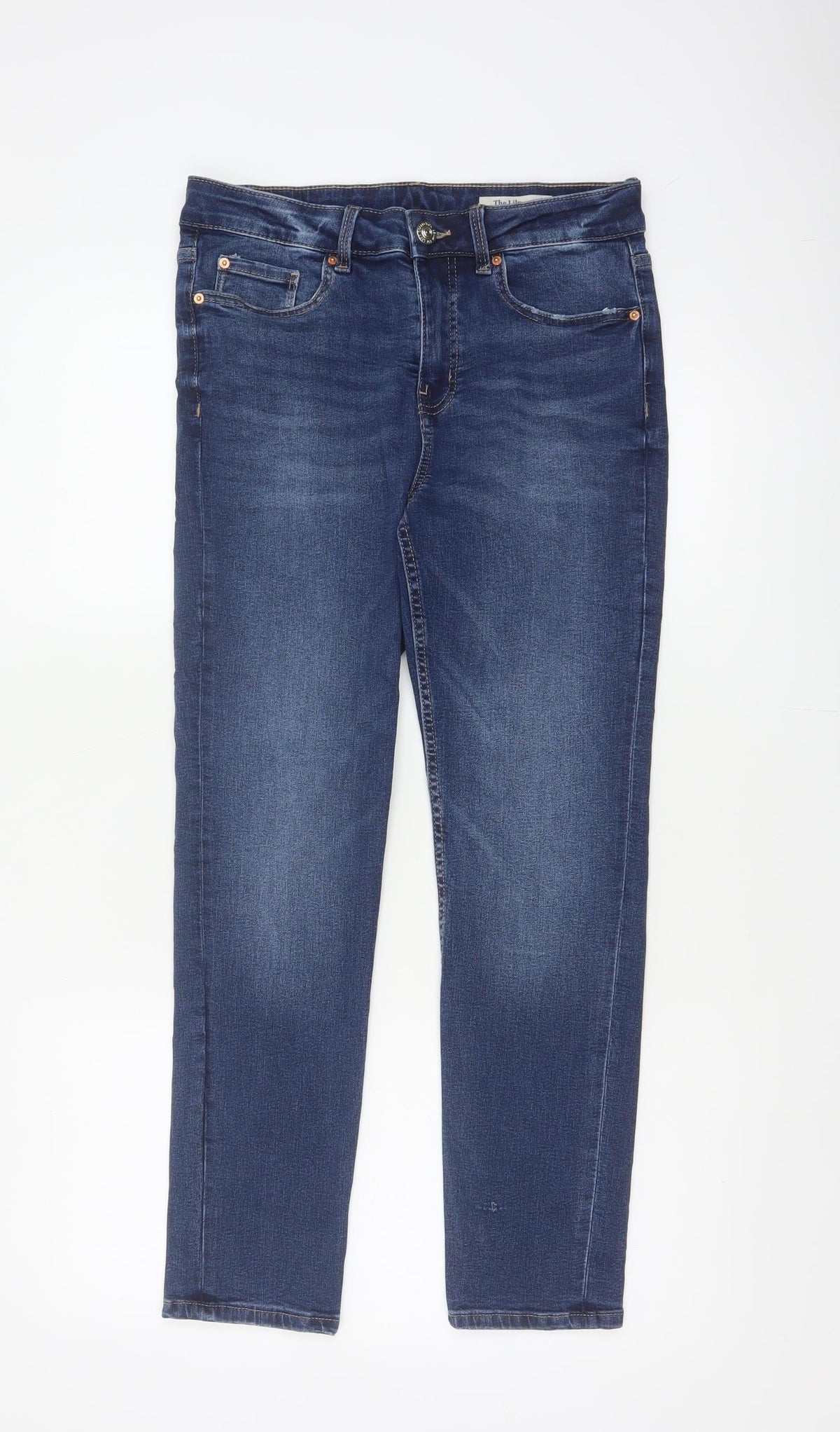 Marks & Spencer Women Blue UK 12 Short Lily Slim Stretch Skinny Jeans